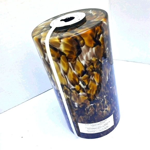 Light Globe Pendant Hand Blown Glass Animal Print - Picture 3 of 16